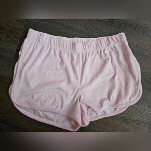 Juicy Couture Shorts Women’s Size XL Pink Sleepwear Soft Velvet NWOT